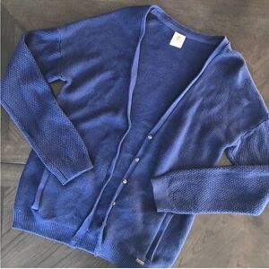 Cable knit Timberland Navy Blue KNIT Cardigan Medium